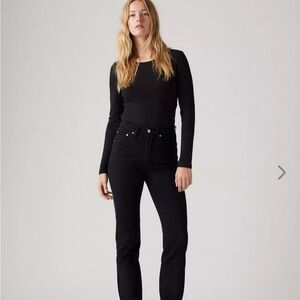 Levi's Women's 501 Original Black Straight Leg Jeans 29x28